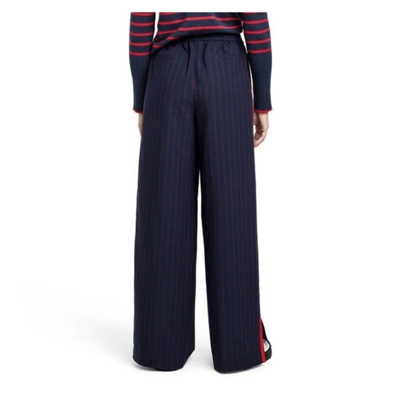la ligne x target Stripe Blue And Red Wide Leg Pants Size Extra Small - Picture 2 of 3